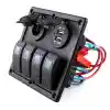 BFY Sigortalı Switch Panel USB + 12V Çakmaklık, 4 Anahtarlı