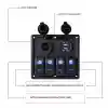 BFY Sigortalı Switch Panel USB + 12V Çakmaklık, 4 Anahtarlı