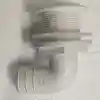 Lalizas Tekne Gövde Dirsek 90° 38mm Hortum İçin Beyaz