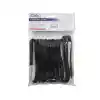 Cabo Usturmaça Line, Double Braided, W/ Loop, Diam. 10mm, L 2M, Polyester, Siyah