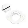 Nuova Rade Oval Drenaj Soketi Tapaklı 48x36mm Beyaz