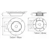 Satcom anten destek braketi sc45