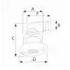 Tank havalandırma 90° Plastik
