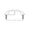 Tutamak Alttan Montaj 141x32mm