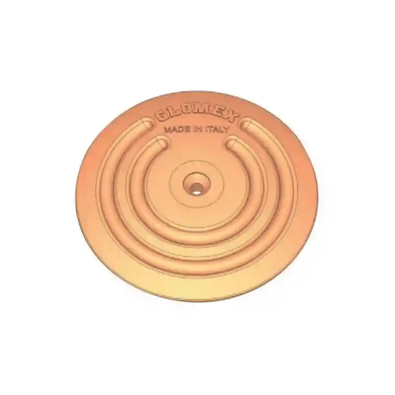 GLOMEX Topraklama Plakası Elektroliz Anotu 128mm Tip: Yuvarlak