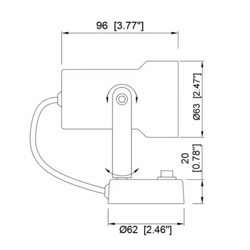  Başucu Lambası Led 12V Krom