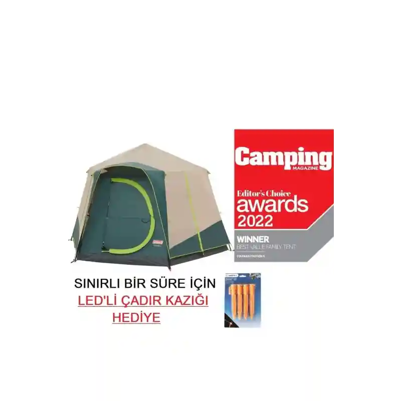 Coleman Çadır POLYGON6 - 6 Kişilik Aile Çadırı