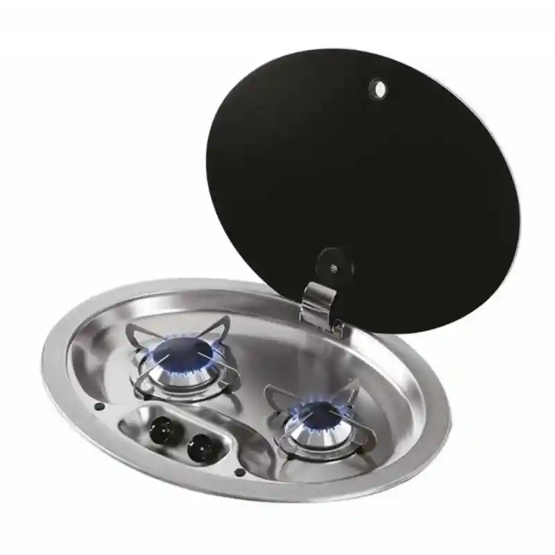 CAN Kapaklı Gömme Çift Gözlü Ocak FC1348