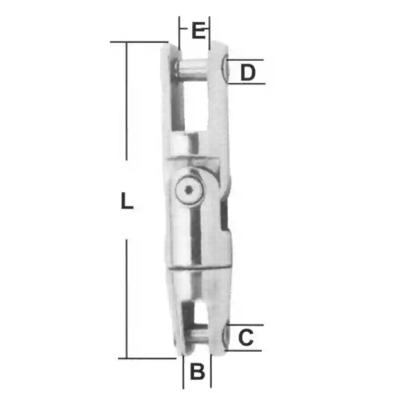 Çıpa Zincir Bağlantı Konnektörü, İnox 316, 6&8 mm Zincir İçin