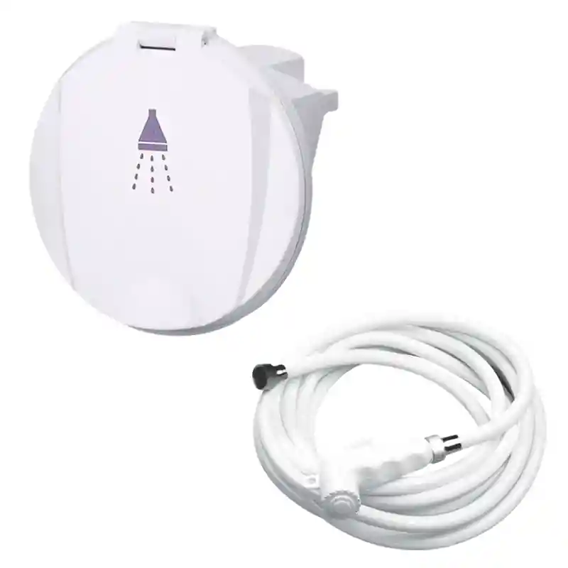 Case W/Chrome Shower Spray, 3M Hose, W/Lid, Chrome