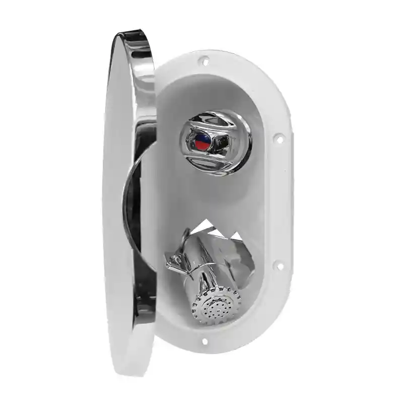 Case W/Chr.Shower, Mixer Tap, 3M Hose, W/Lid, Chrome