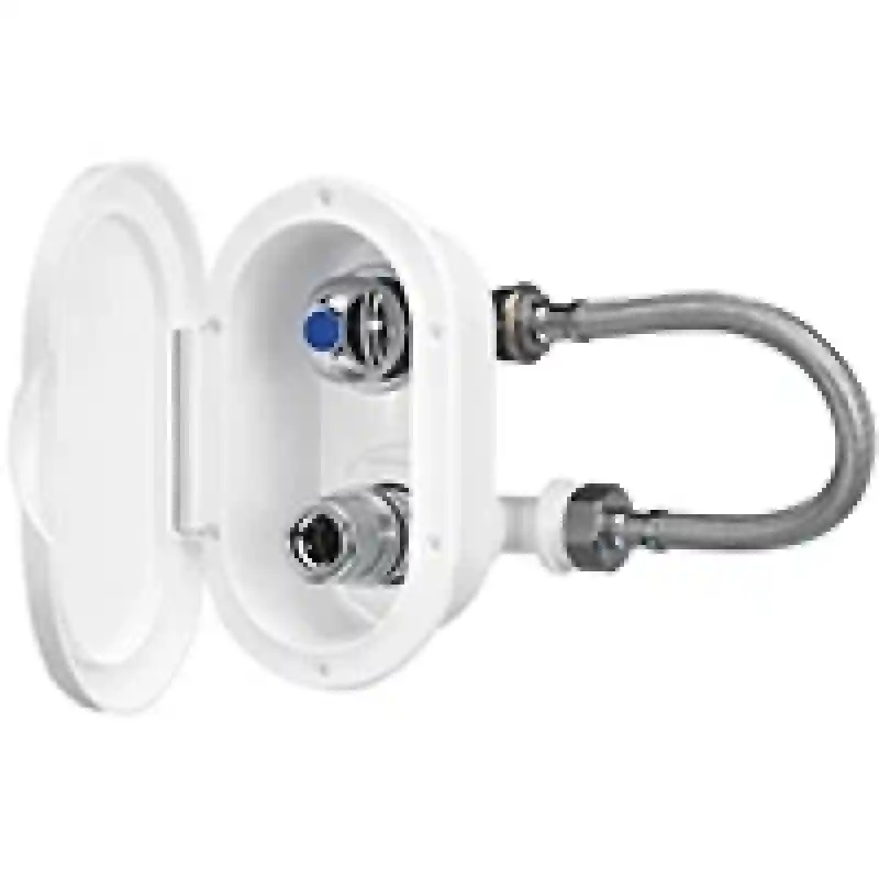 Case W/Cold Wat. Tap & Outlet, Str.Conn. W/Lid, Beyaz