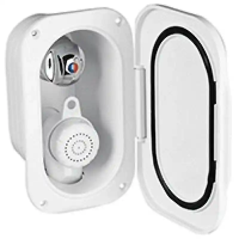 Case W/Shower &Mixertap, 5M Hose, Lid W/Gasket, Cream