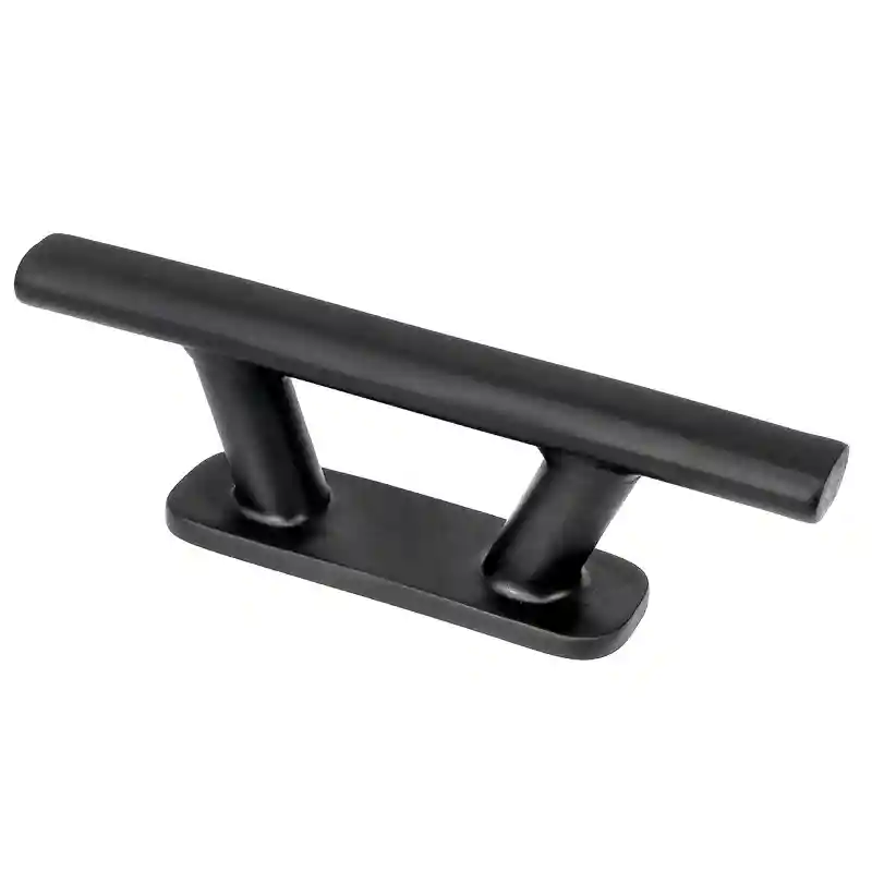 Cleat, İnox 316, L205mm, H55mm, Thread 10mm (8), Siyah