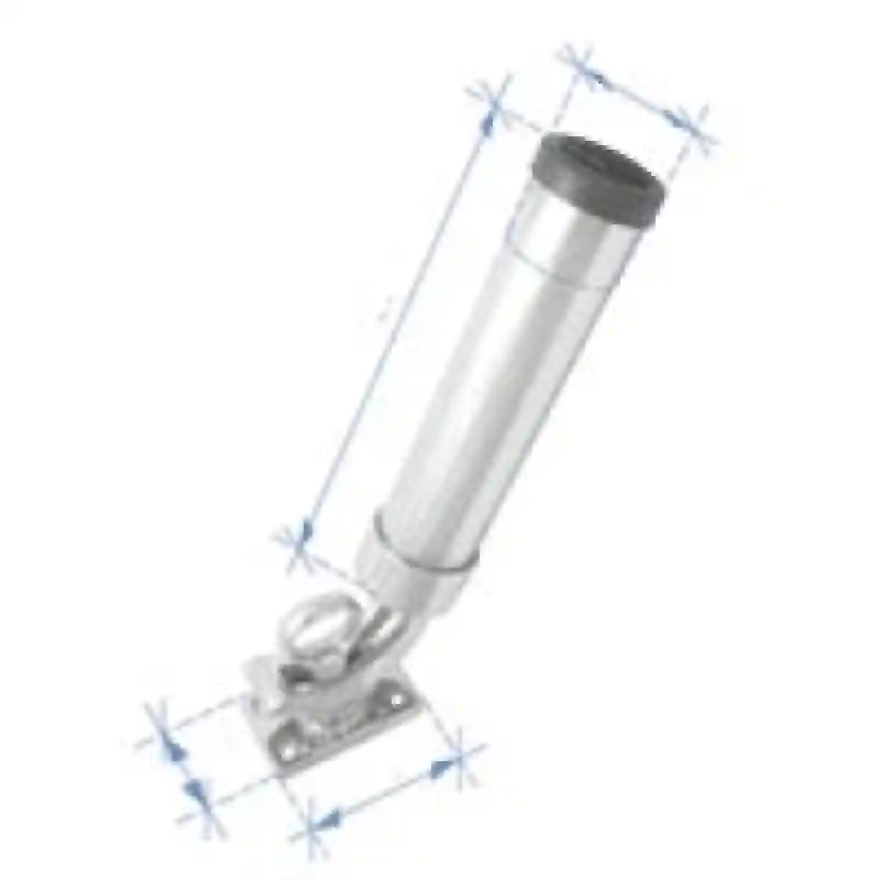 Kamış Tutamağı (Güverte Tipi),İnox 316, L232mm, W51mm