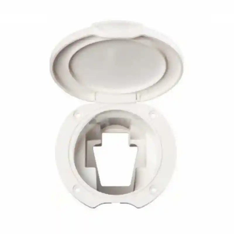  Kapaklı Duş Yuvası, Açılı, Plastik Ø70mm