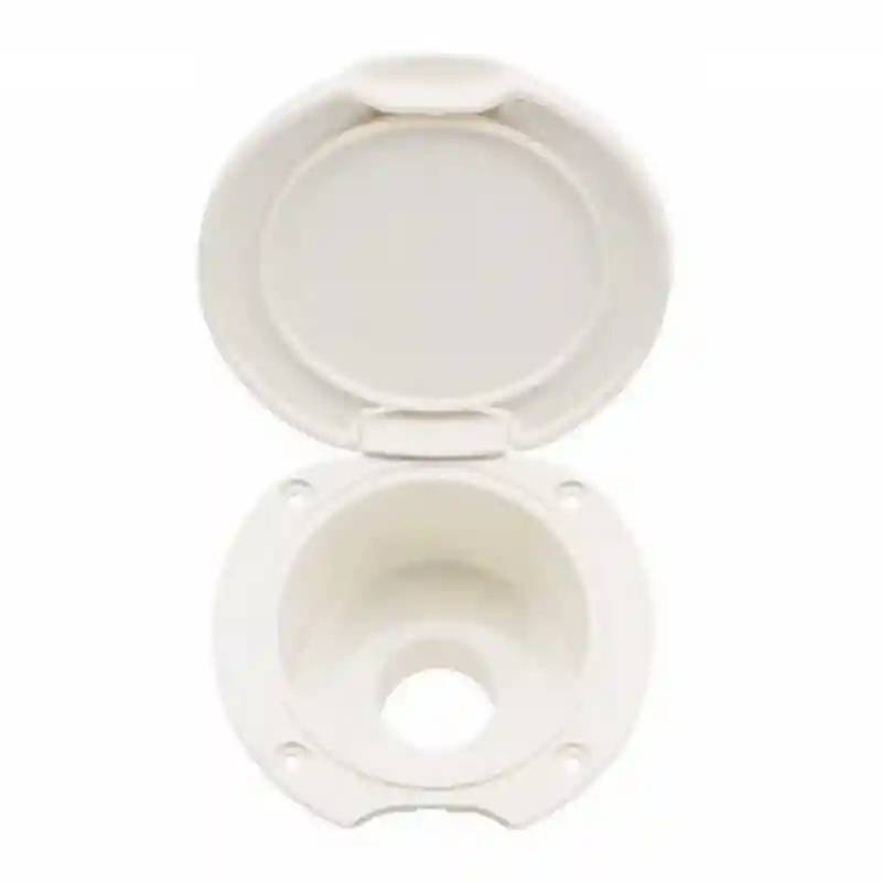  Kapaklı Duş Yuvası, Düz, Plastik Ø70mm