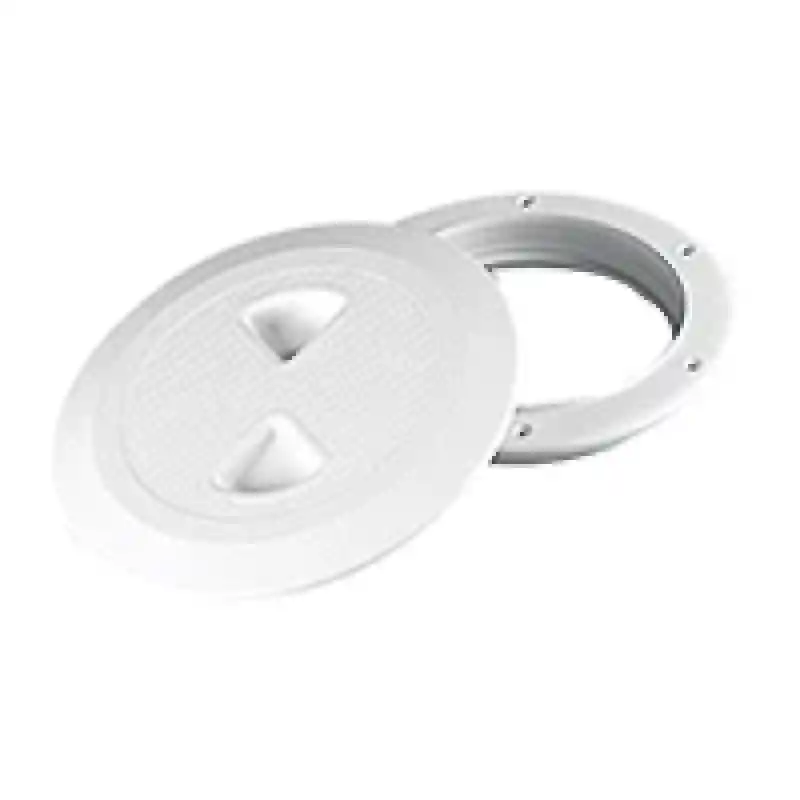 Kontrol Kapağı, Yuvarlak, Baskılı Kilitli, Beyaz, İç. Ø 133mm