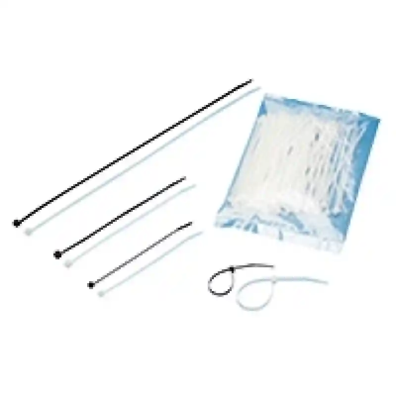 Plastik Ties 140X3,6mm Max D.28mm, 100 Pcs, Siyah