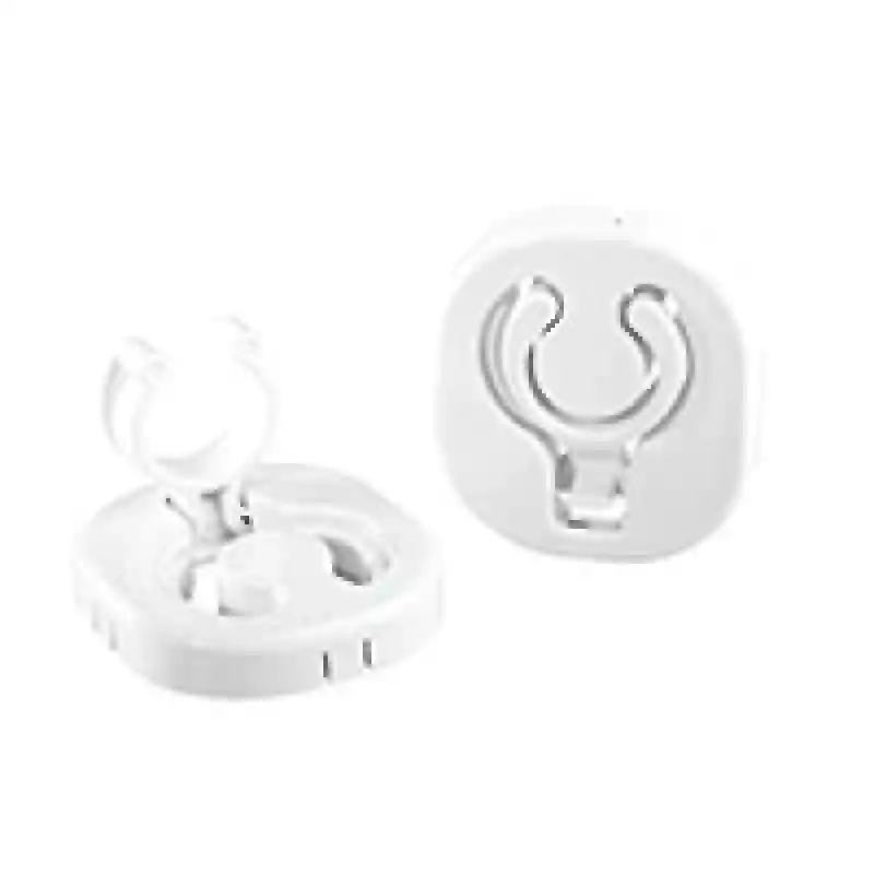 Plastik Destek Klips Seti, Katlanır, Ø 30mm, Beyaz