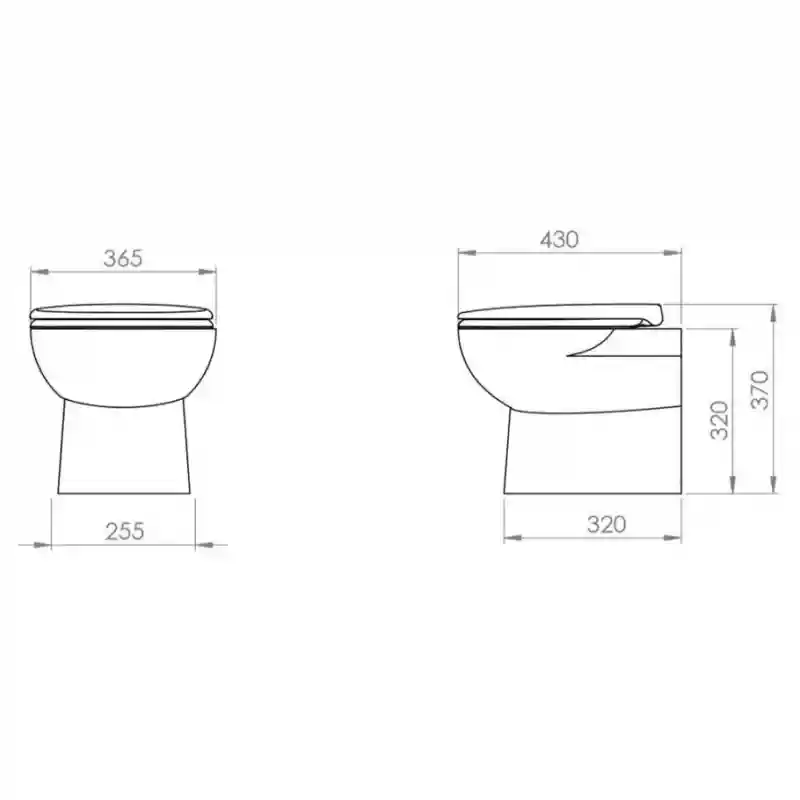 Sanimarin 32 Luxe Elektrikli Marin Tuvalet 12V