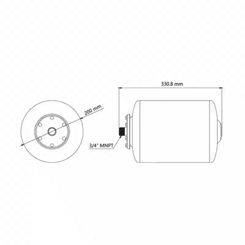 SEAFLO Hidrofor Su Basınç Tankı 8 Litre