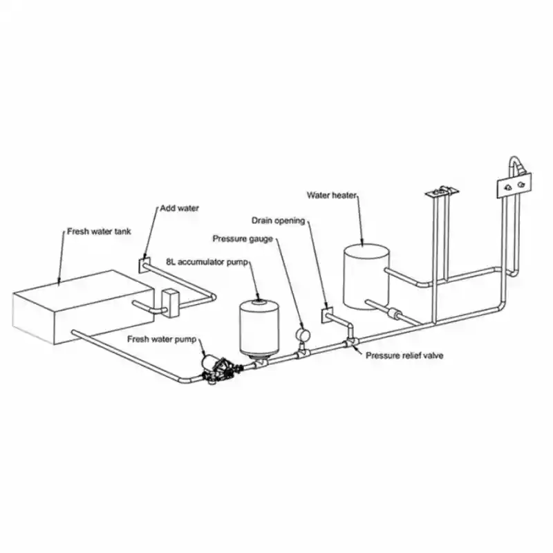 SEAFLO Hidrofor Su Basınç Tankı 8 Litre