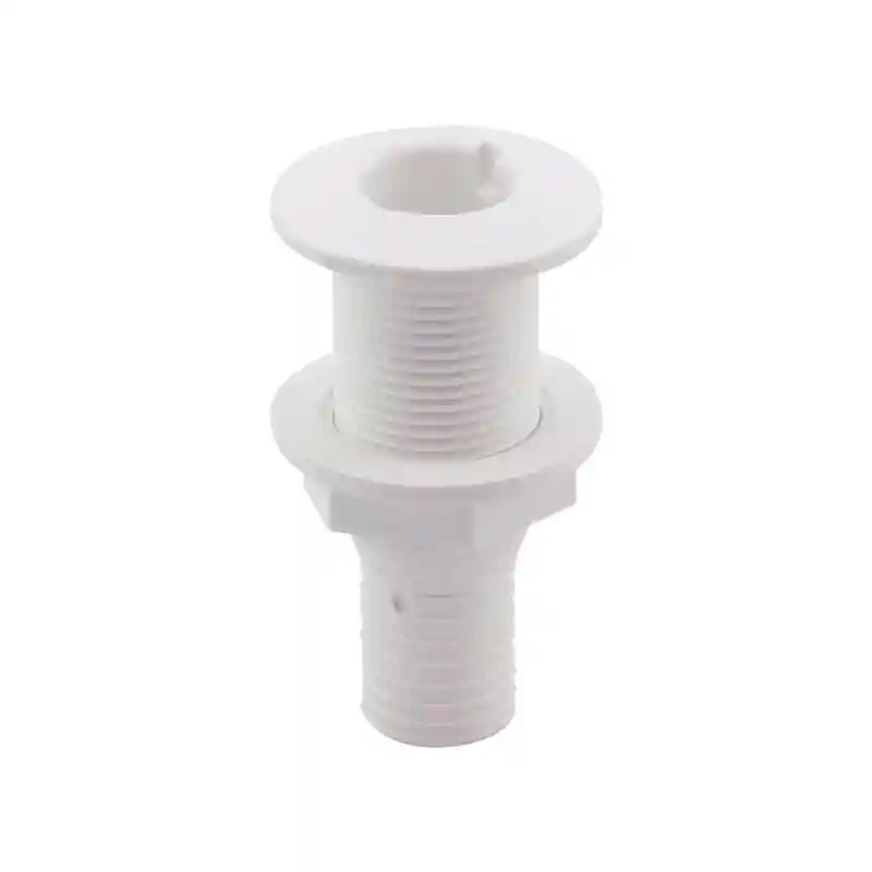 Thru-Hull Fitting 1, W/Hose Barb Ø 25mm, Beyaz