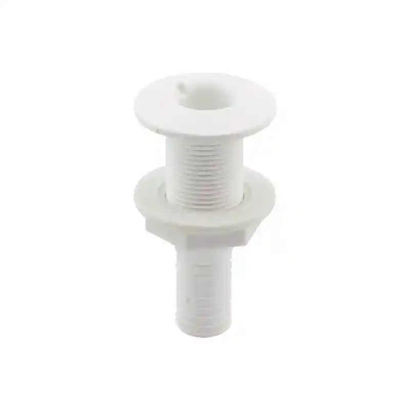 Thru-Hull Fitting 3/4, W/Hose Barb Ø 19mm, Beyaz
