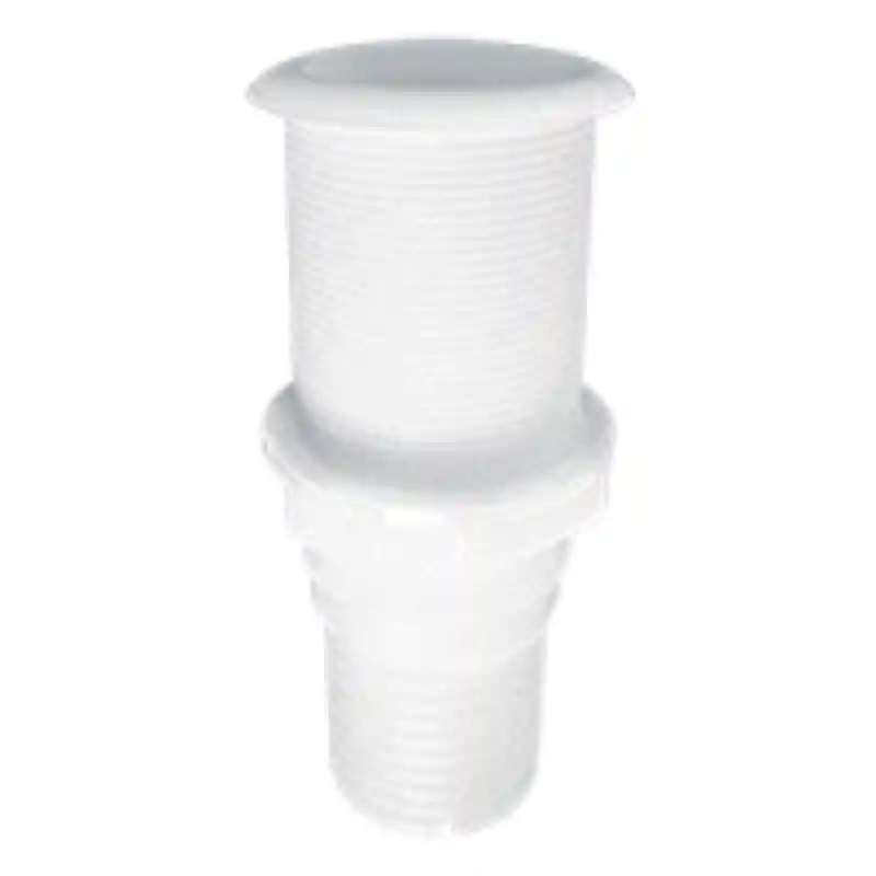 Thru-Hull Threaded 2W/Hose Barb Ø 56mm, L167mm,Beyaz