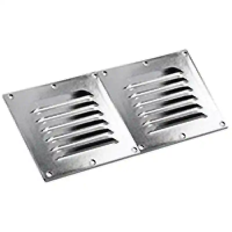 Vent. Shaft Grilles Cover, Double, 258X118X6,5mm, Siyah