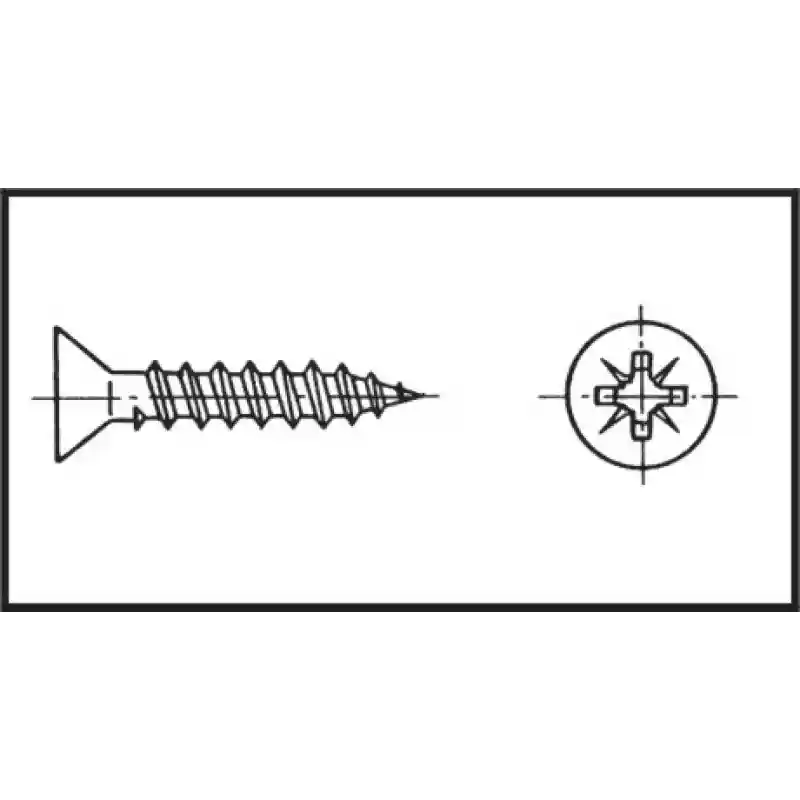 Yıldız Havşa Baş Sunta Vida 4X20 mm Aısı 316