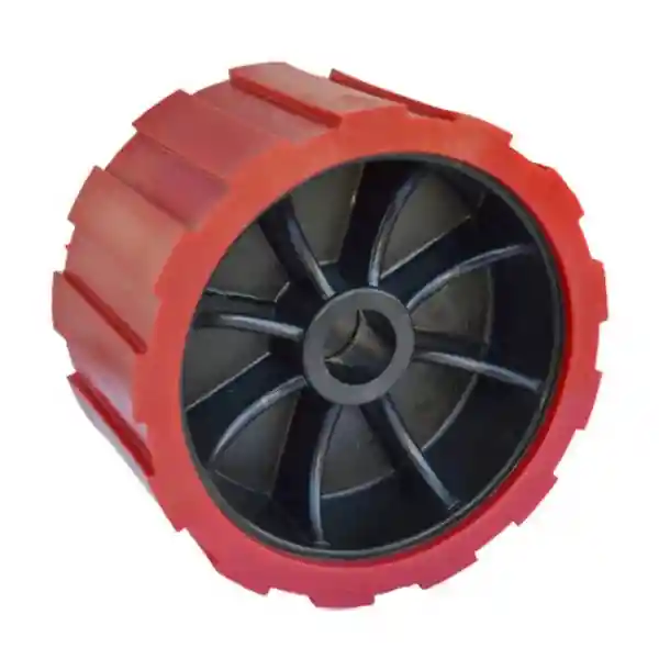  Renkli Poliüretan Römork Yan Dayama Tekerleği - Kırmızı