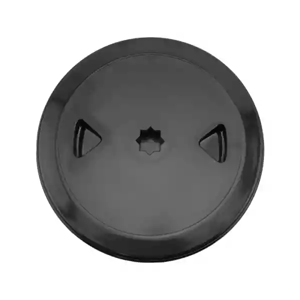 Kontrol Kapağı Yuvarlak, Ις Ø 100mm, İso, Siyah