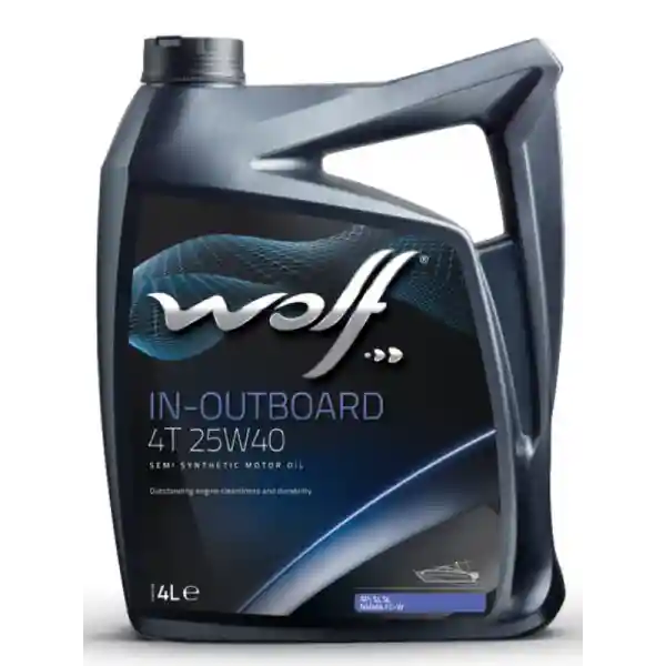 WOLF Motor Yağı İçten-Dıştan Takma 4 zamanlı 25W-40 (YARI SENTETIK) 4Lt