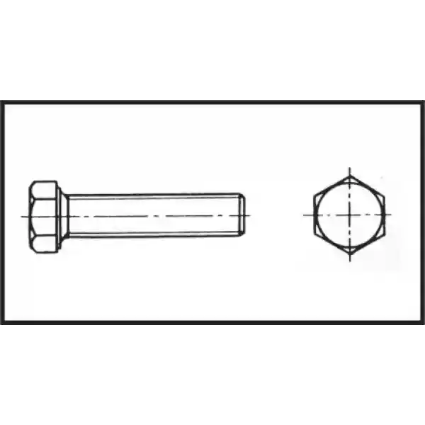 Altı Köşe Civata 6X35 mm Aısı 316 Dın 933
