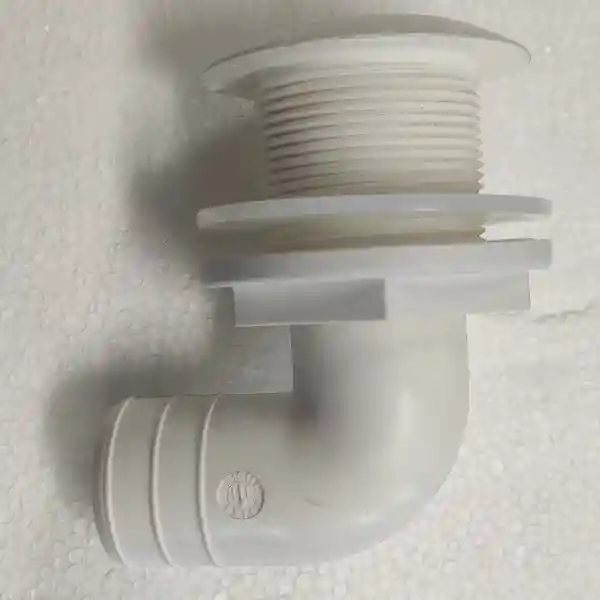 Bulk Packaging For Oem, Thru-Hull Elbow 90°, For Hose Ø 38mm, Beyaz, İso