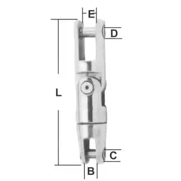 Çıpa Zincir Bağlantı Konnektörü, İnox 316, 6&8 mm Zincir İçin