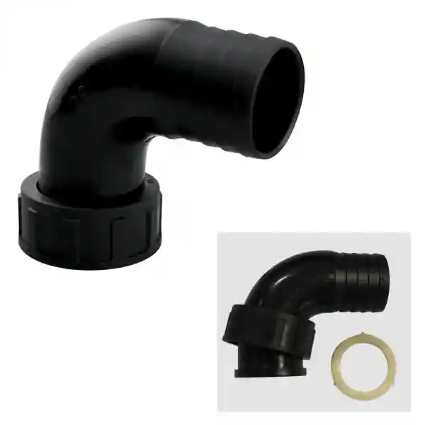 Bağlantısı 90º, G11/2, Ø 38mm, Fem. Blızz.-Bora-Zef.