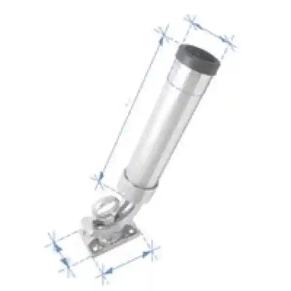 Kamış Tutamağı (Güverte Tipi),İnox 316, L232mm, W51mm