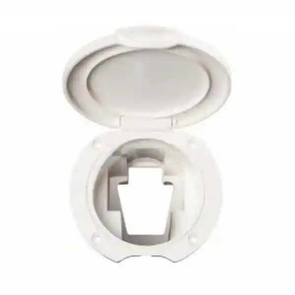  Kapaklı Duş Yuvası, Açılı, Plastik Ø70mm