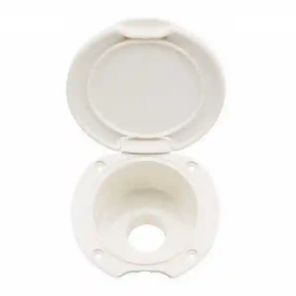  Kapaklı Duş Yuvası, Düz, Plastik Ø70mm