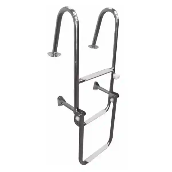  Katlanabilir Krom Tekne Merdiveni 3 Basamaklı 30X80cm