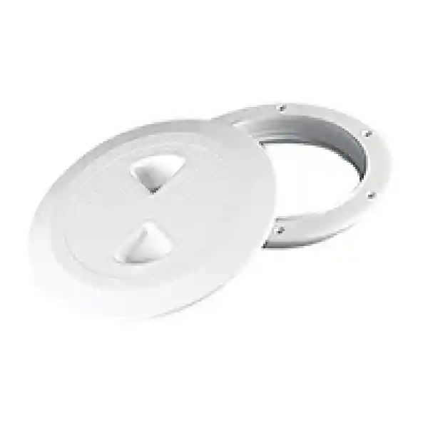 Kontrol Kapağı, Yuvarlak, Baskılı Kilitli, Beyaz, İç. Ø 133mm