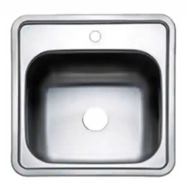  Krom Kare Evye, Musluk Delikli 38x38 cm