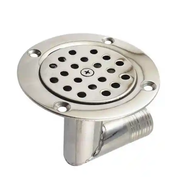  Krom Yer Süzgeçi Dirsekli 25 mm Çıkışlı