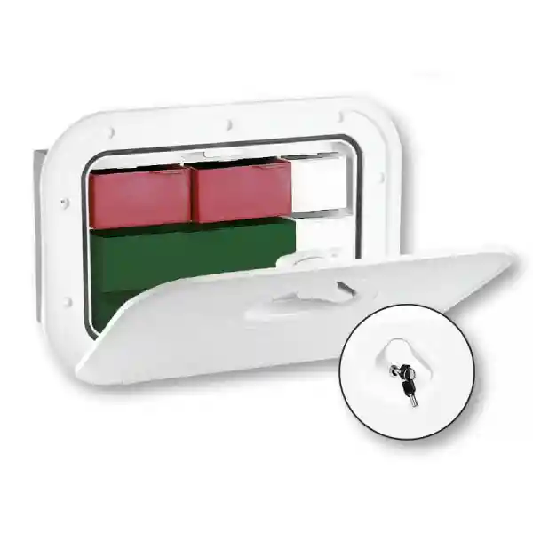 Mıd Line Stor. Hatch Çekmeceli & Lock, Beyaz, 278X378mm