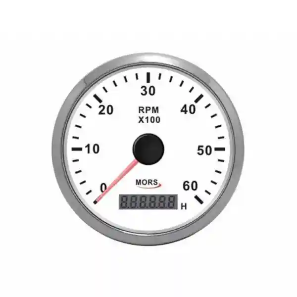 MORS Devir Göstergesi ve Motor Saati 6000RPM - Beyaz