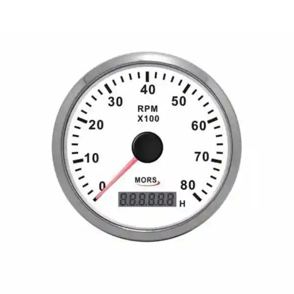 MORS Devir Göstergesi ve Motor Saati 8000RPM - Beyaz