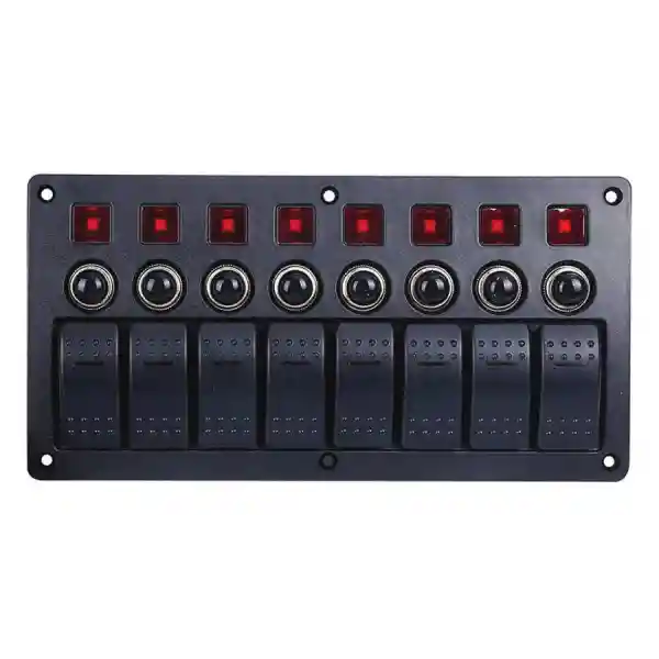  Otomatik Sigortalı ve Işıklı Switch Paneli - 6 Anahtar